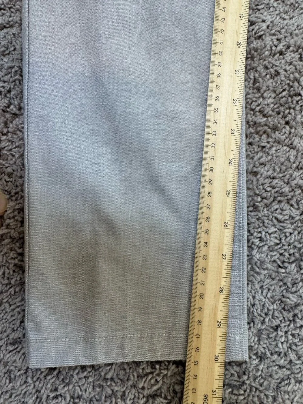 J.Crew 484 Slim Oxford Tech Pants Men’s 34x30 Gray Stretch Chino